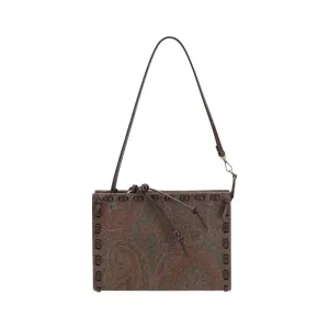 Shoulder bag with paisley pattern