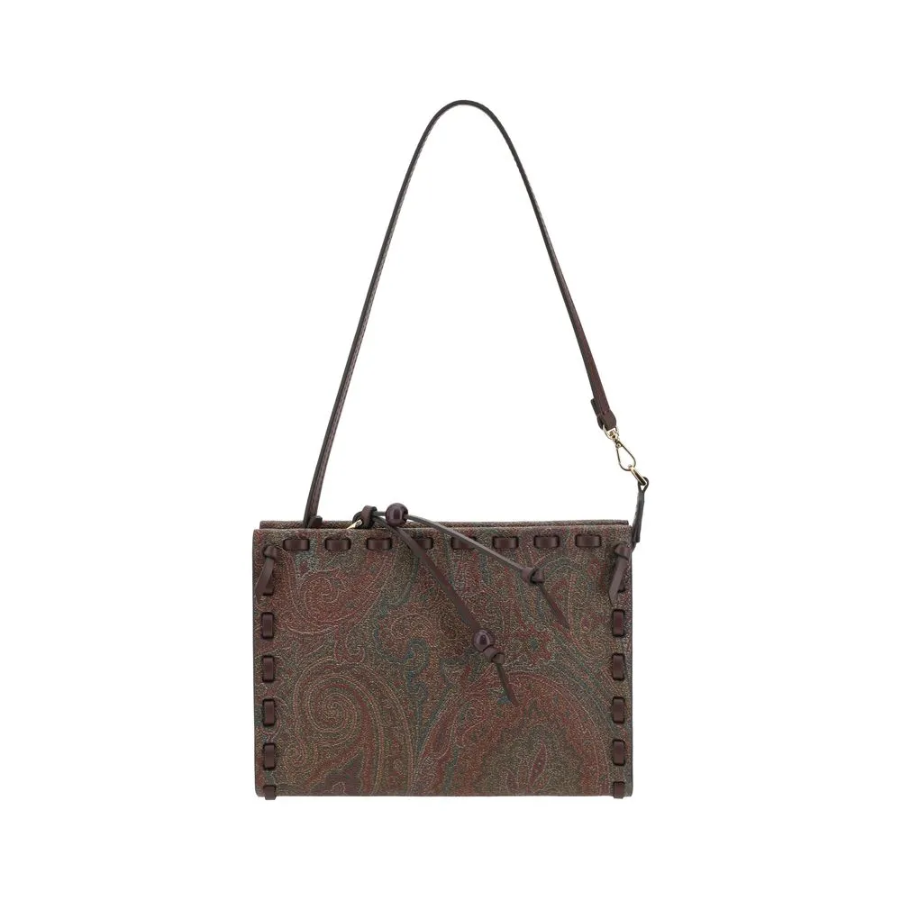Shoulder bag with paisley pattern