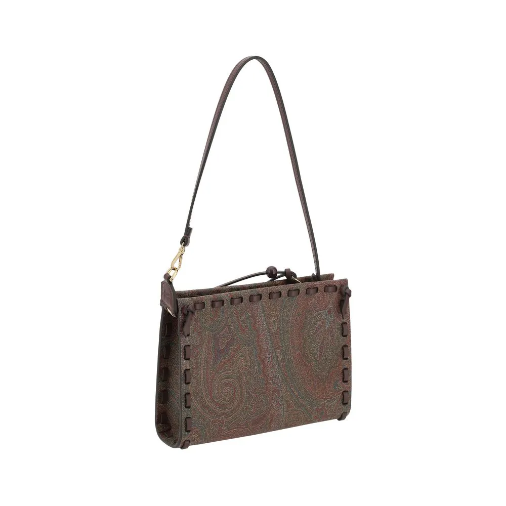 Shoulder bag with paisley pattern