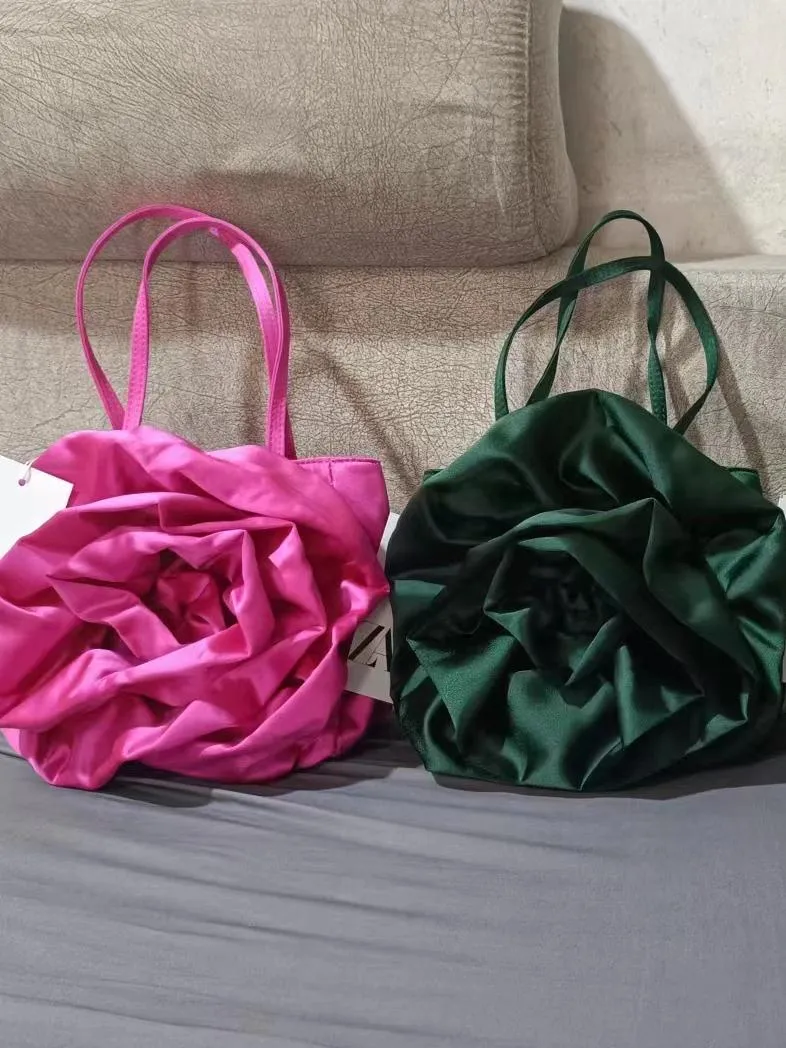 Silky Floral Cloud Bag