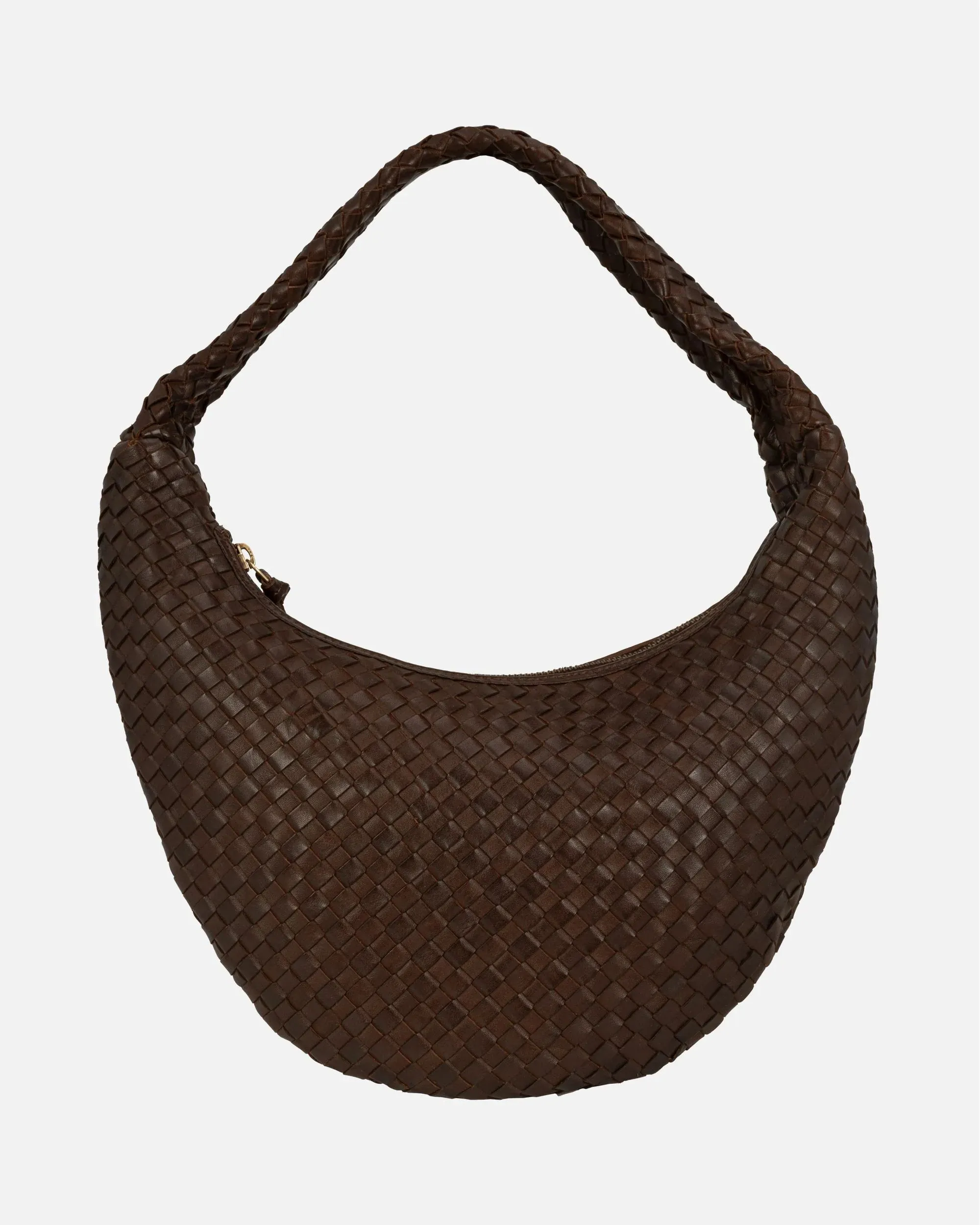 Silva | Woven Leather Hobo Bag