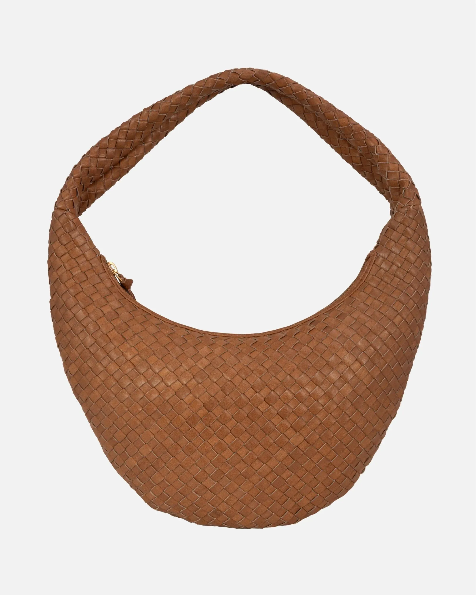 Silva | Woven Leather Hobo Bag