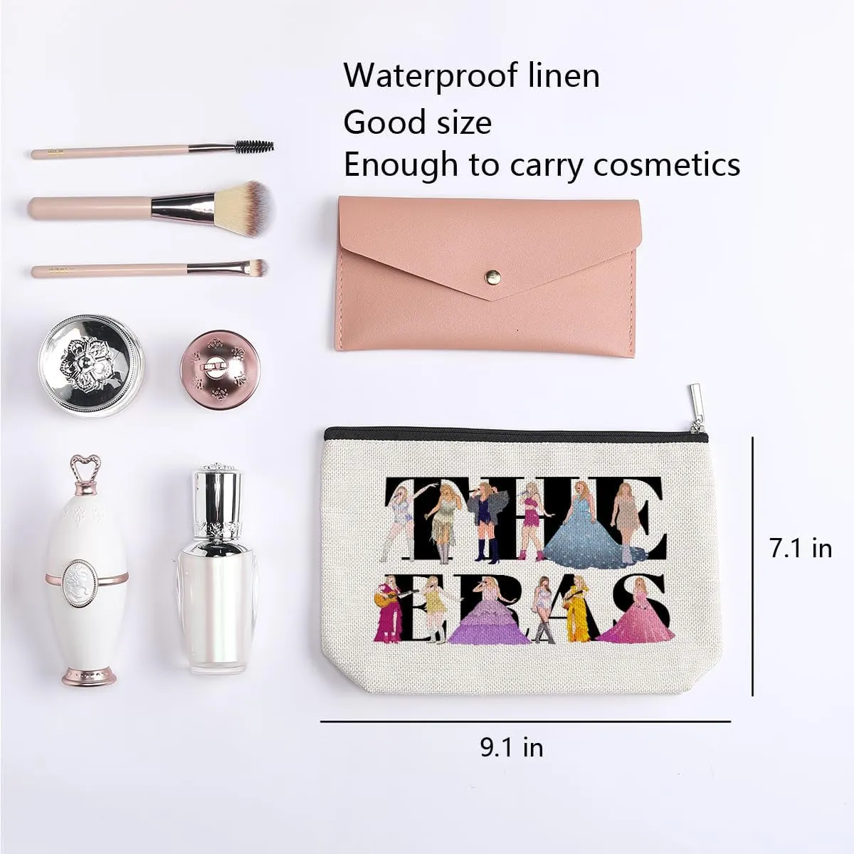 Singer Makeup Bag, Music Lovers Gifts for Women, Friendship Gifts for Women Friends Sister, TS Fans Makeup Bag, Birthday Christmas Gifts for Her