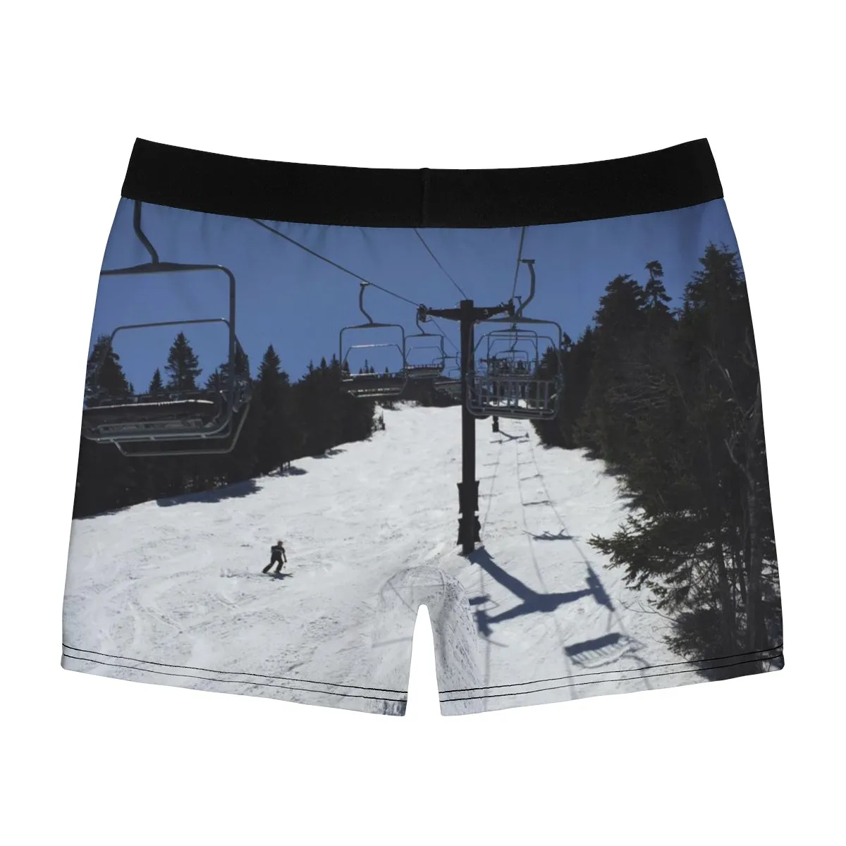 Skiing Is My Happy Place - Men's Boxer Briefs