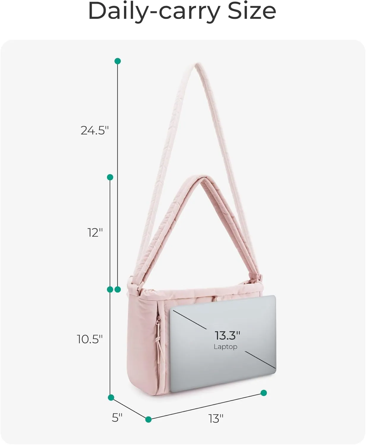Small Quilted Tote Bag, Lightweight Crossbody Purses for Women, Travel Shoulder Handbags with Adjustable Strap