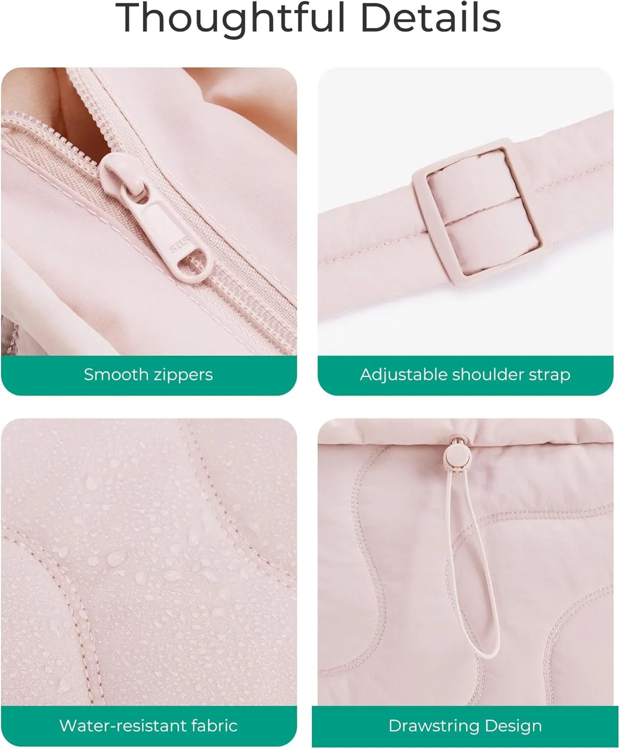 Small Quilted Tote Bag, Lightweight Crossbody Purses for Women, Travel Shoulder Handbags with Adjustable Strap