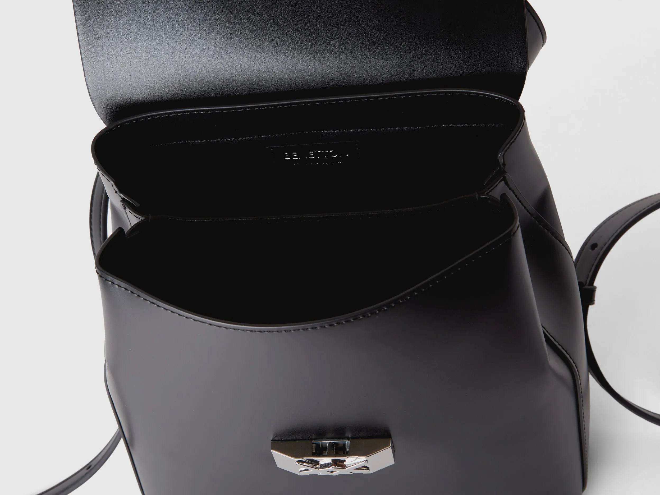Solid Push Button Backpack