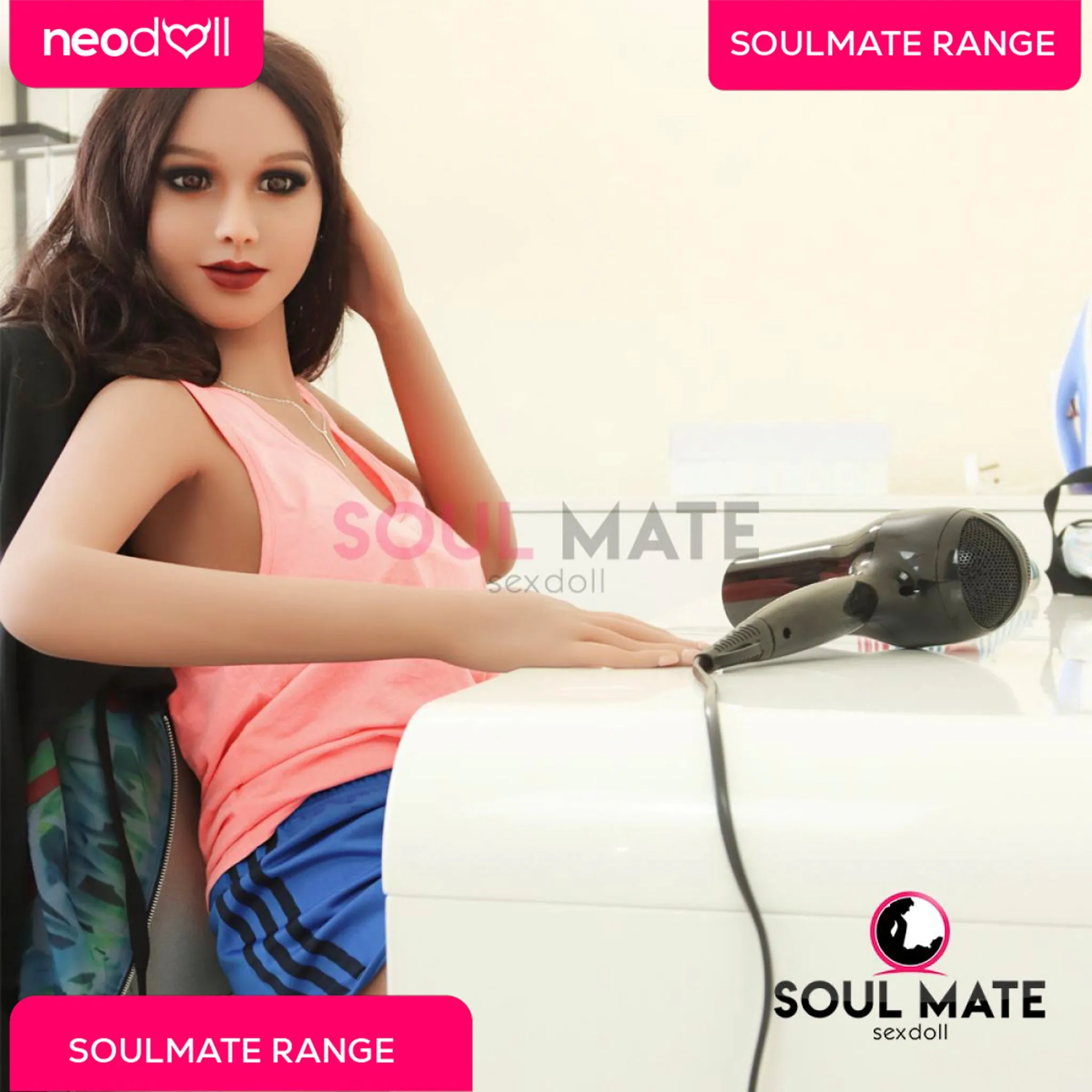 SoulMate - Alyssa - Realistic Sex Doll - 157cm - Light Brown