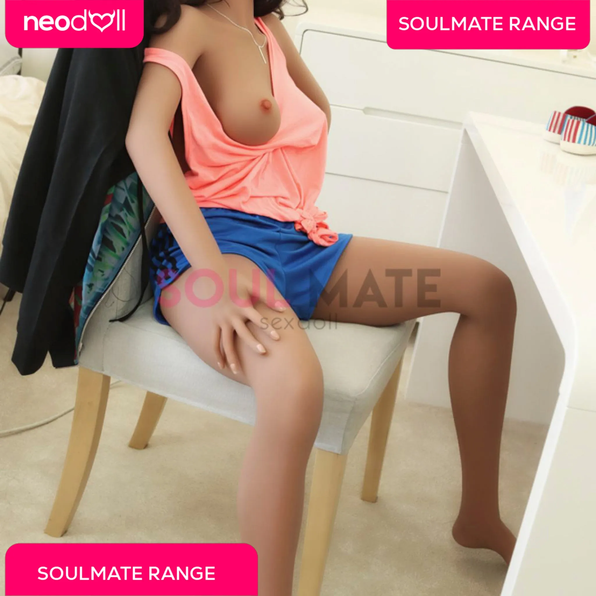 SoulMate - Alyssa - Realistic Sex Doll - 157cm - Light Brown