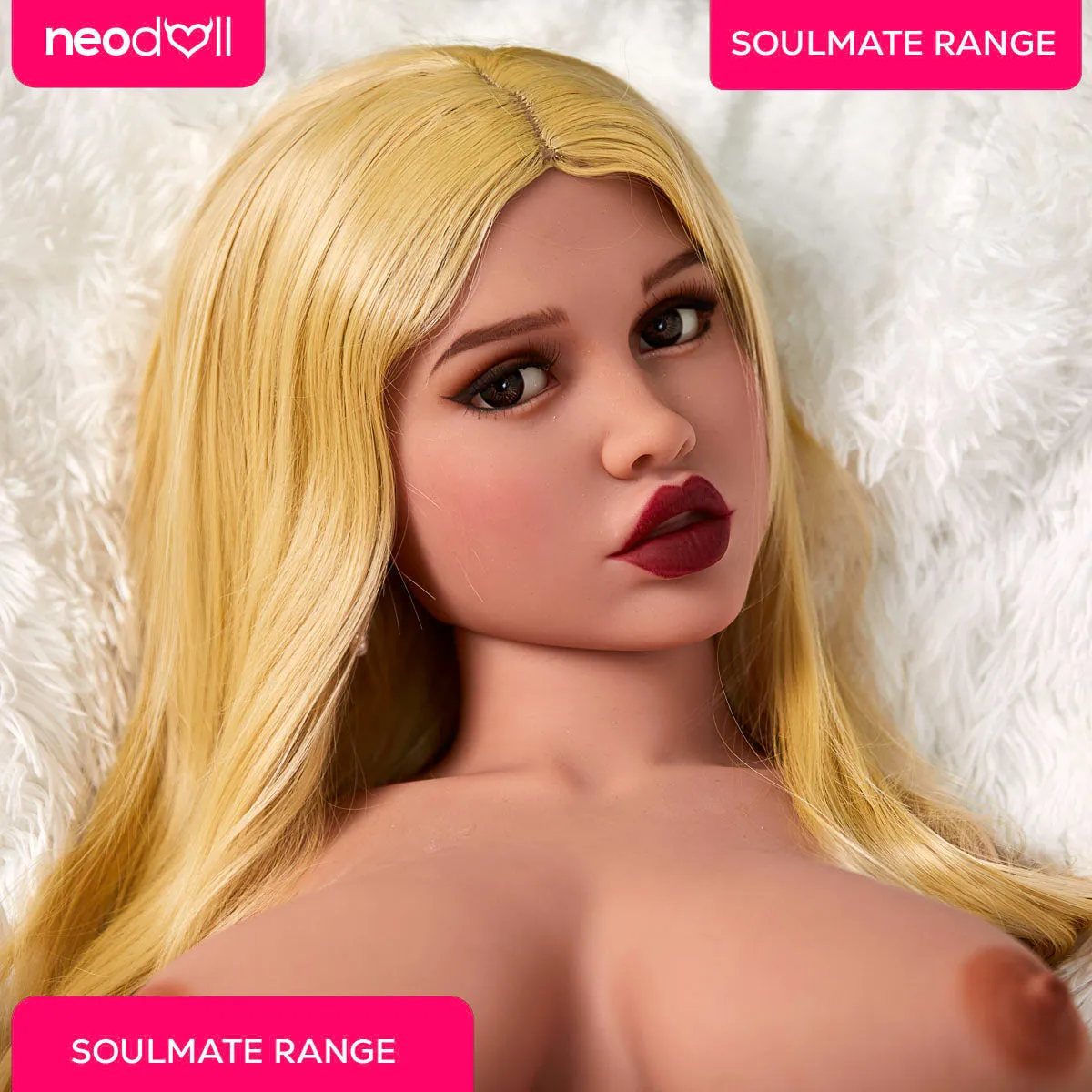 SoulMate Doll - Sienna Head - Sex Doll Torso - Light Brown