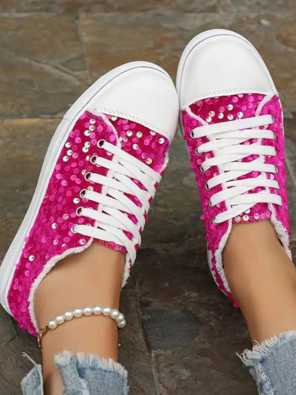 Starlit Stroll Sequin Sneakers
