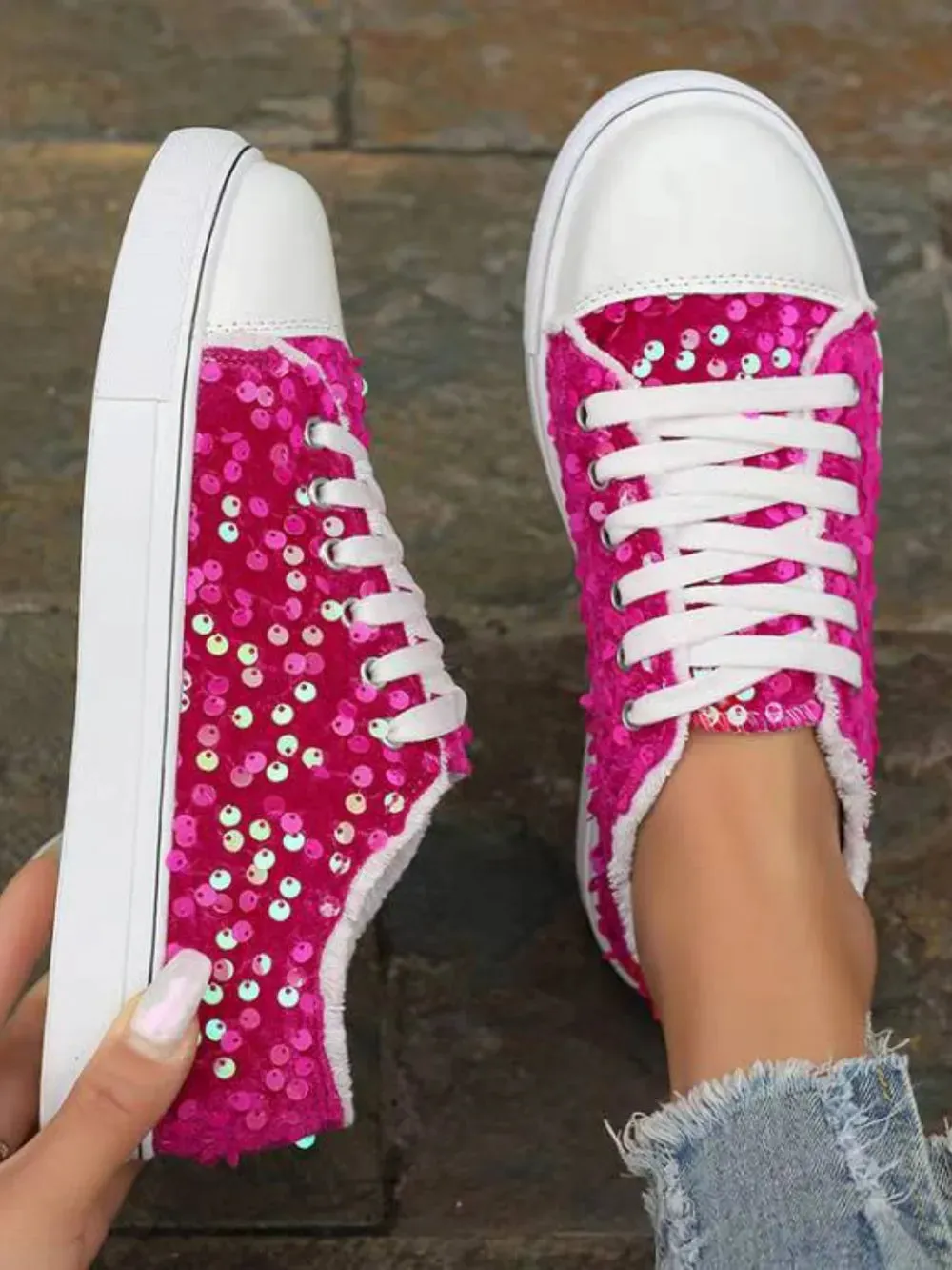 Starlit Stroll Sequin Sneakers