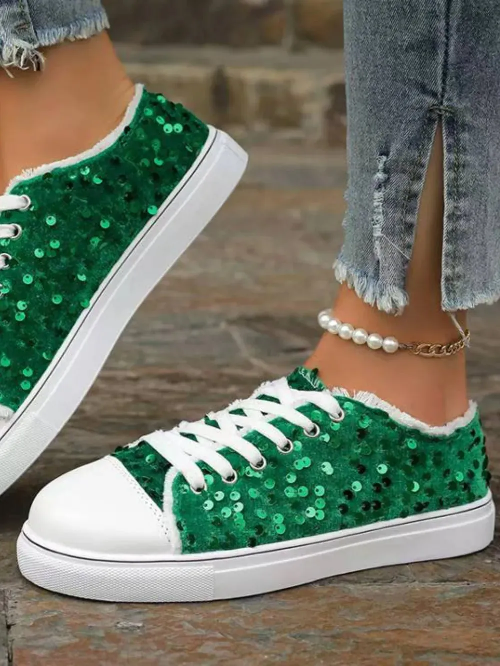 Starlit Stroll Sequin Sneakers