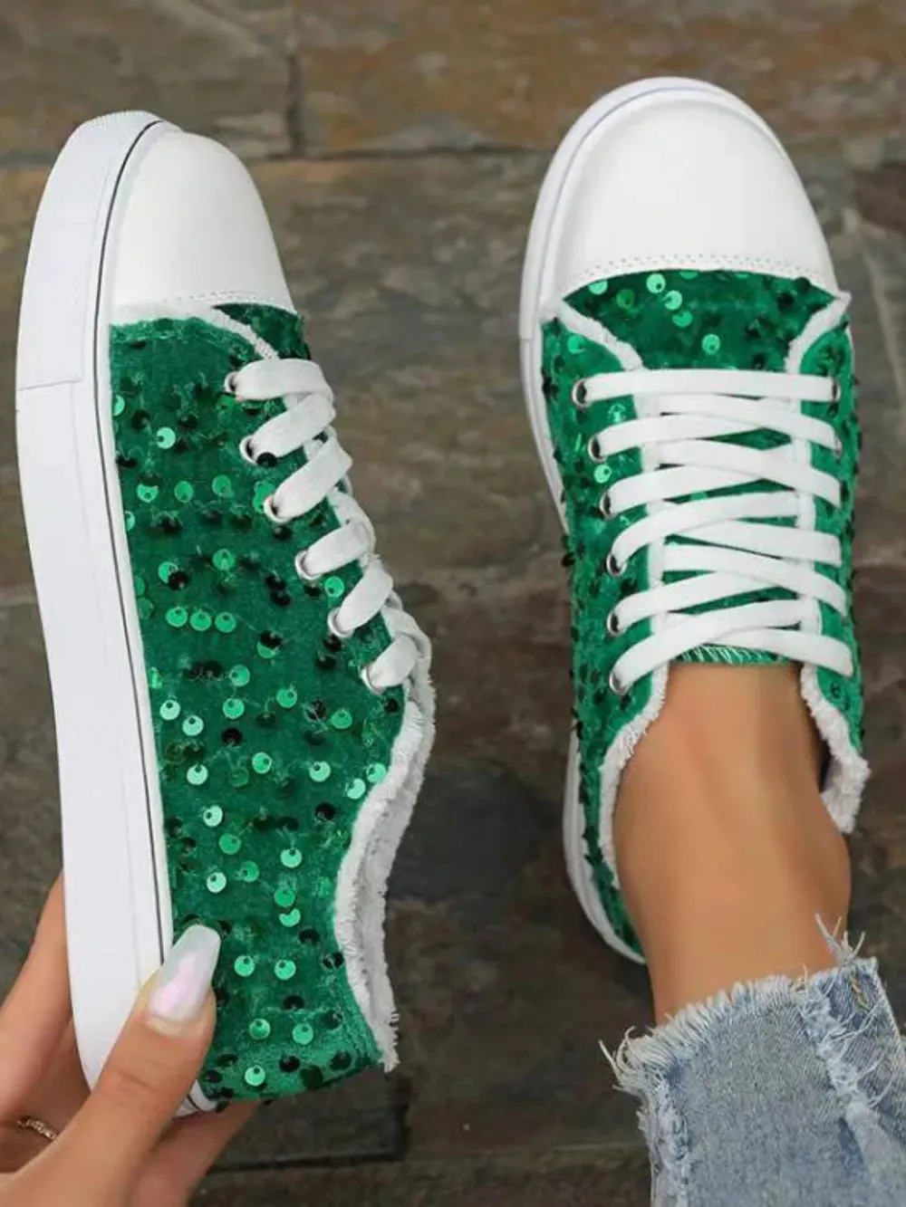 Starlit Stroll Sequin Sneakers