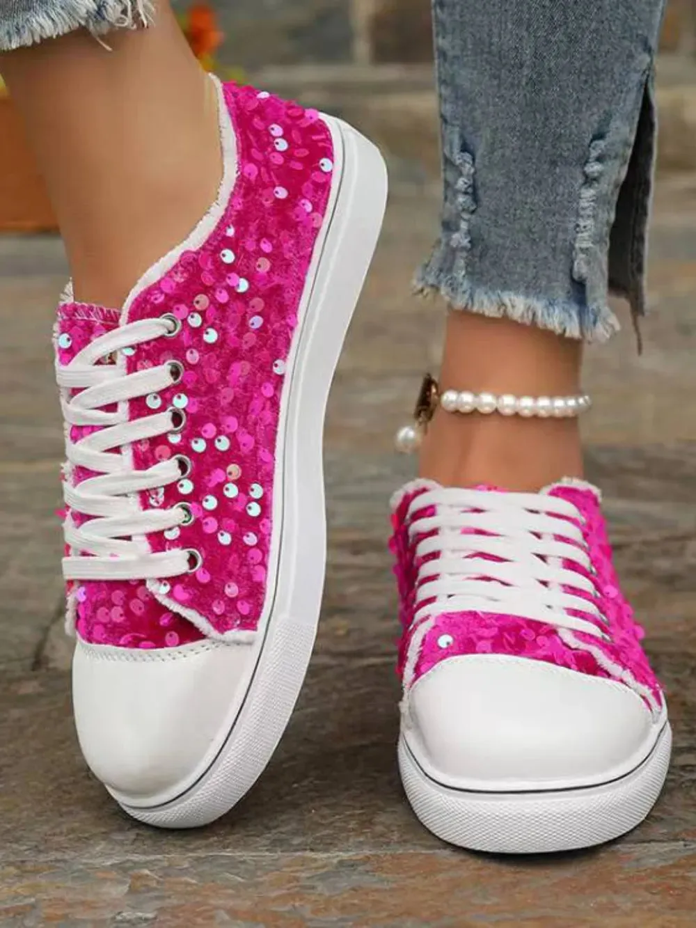 Starlit Stroll Sequin Sneakers