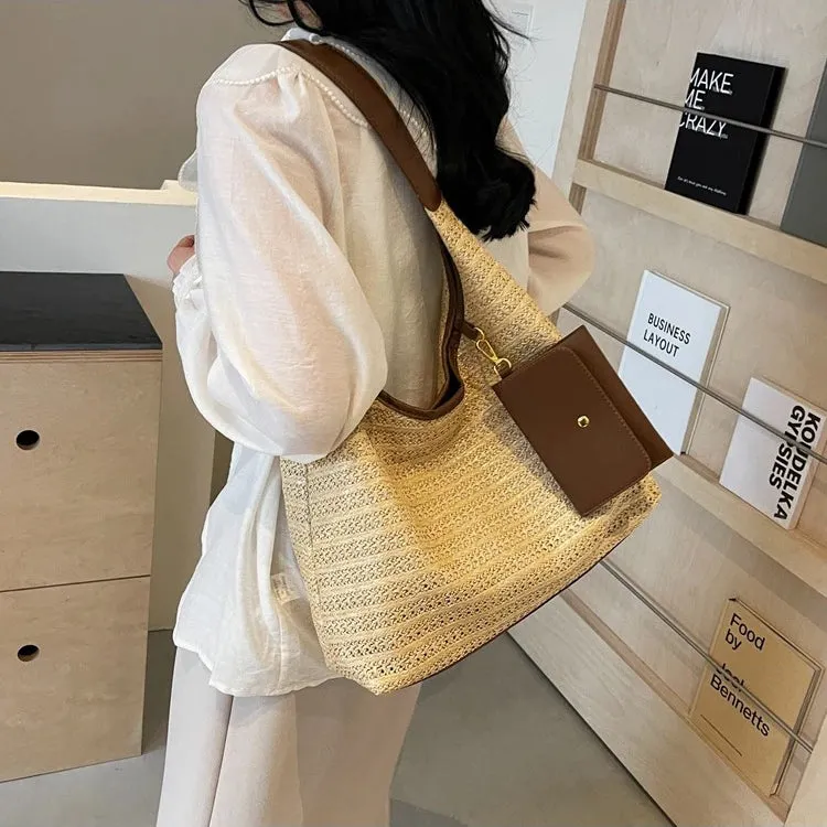 Straw Hobo Bag