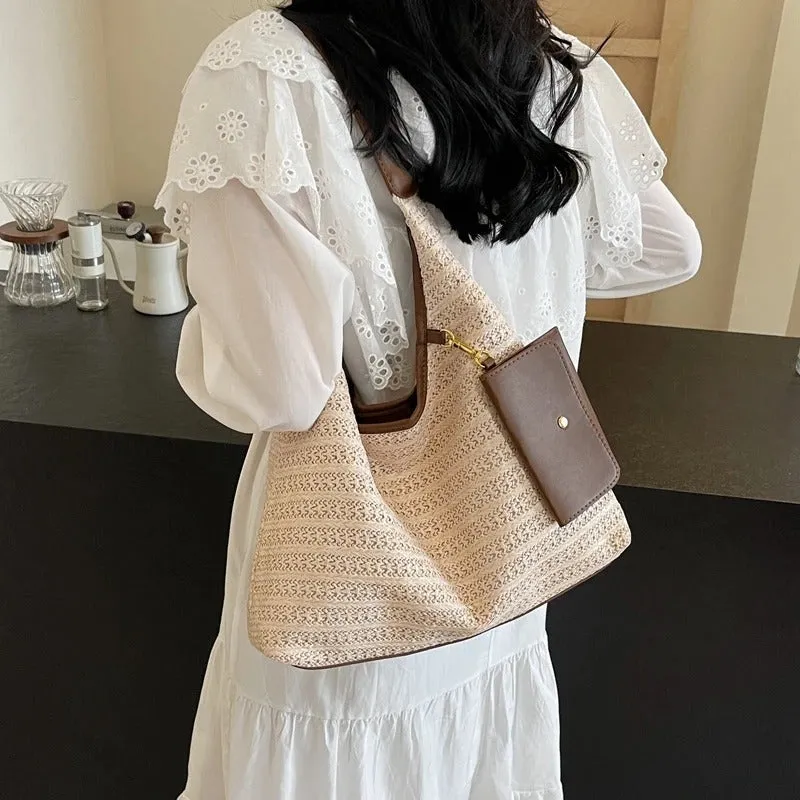 Straw Hobo Bag