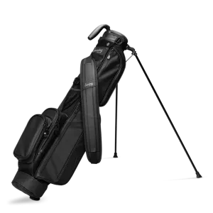 Sunday Golf Loma Golf Stand Bag Black Vegan Leather (Bag Height 32")