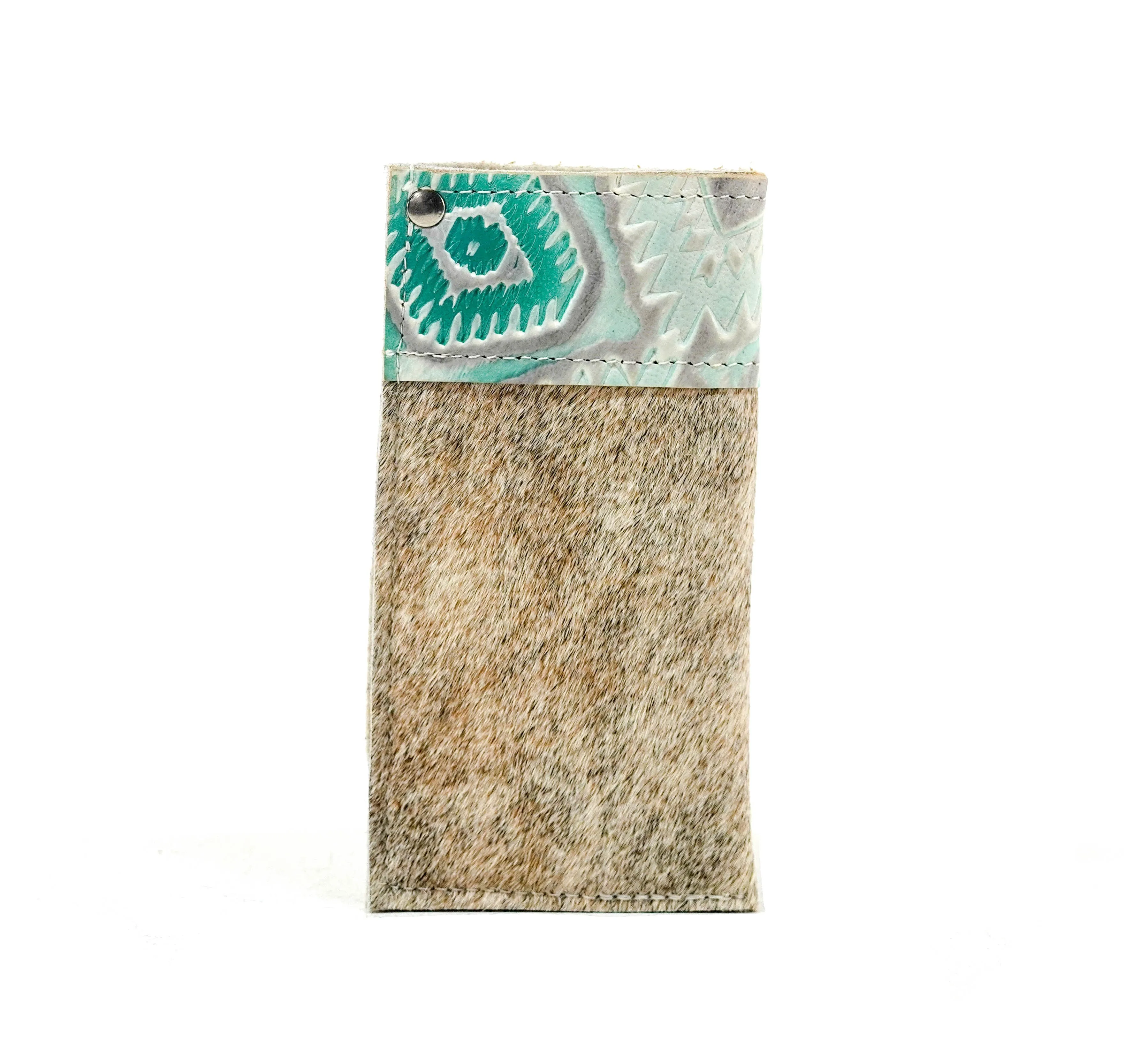 Sunglass Case - Light Brindle w/ Turquoise Sand Aztec