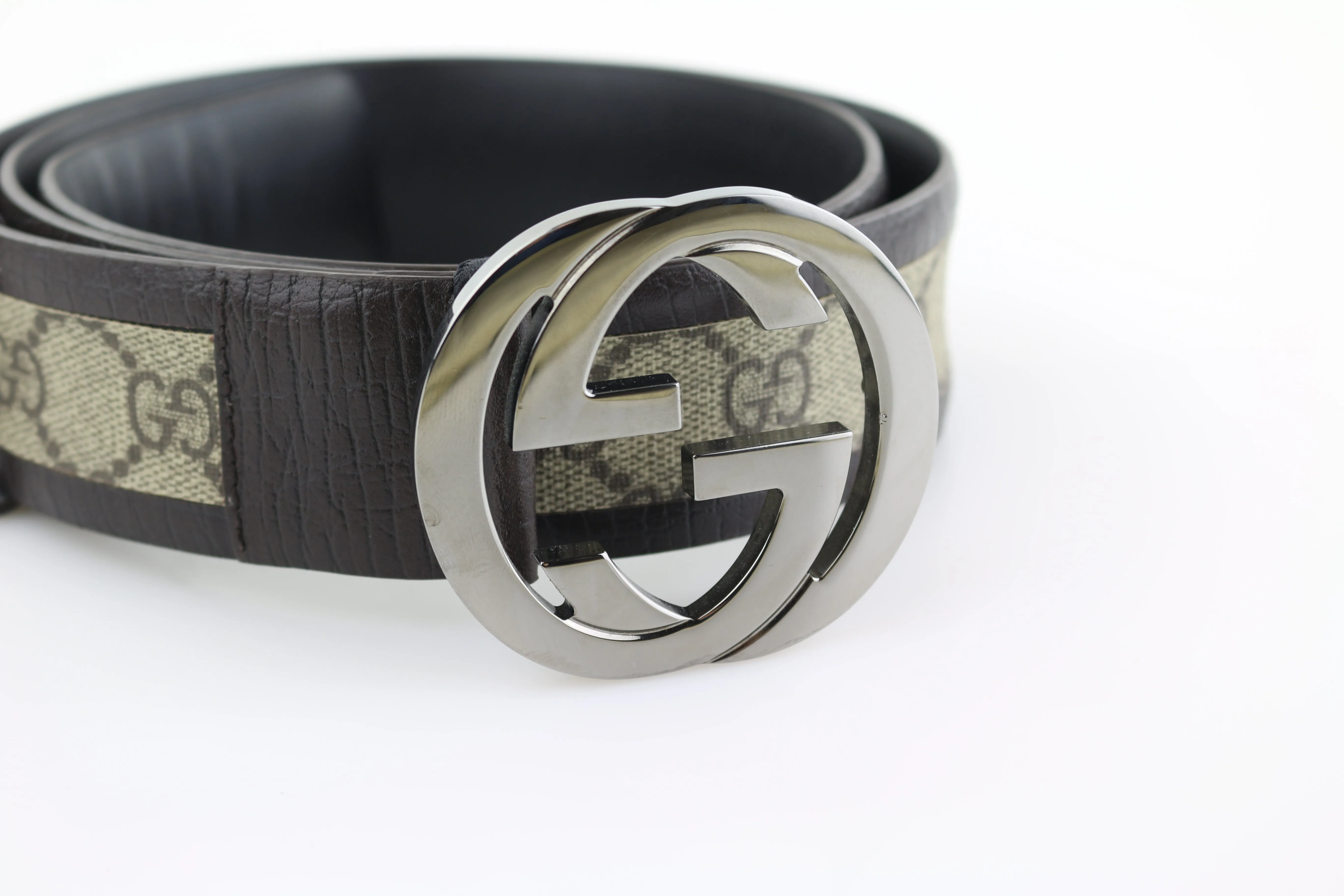 Supreme Monogram Interlocking GG Belt 95