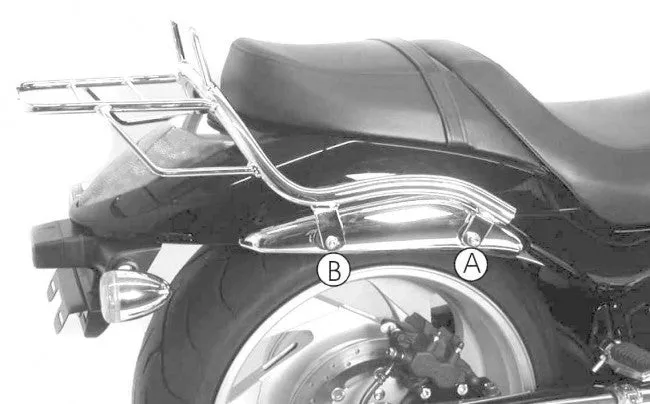 Suzuki M1800R Intruder Topcase carrier Tube Type - Chrome