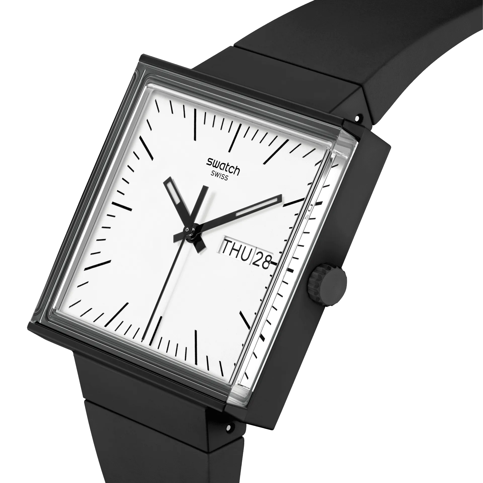 Swatch WHAT IF clock… black? BIOCERAMIC What if? Collection 33mm SO34B700