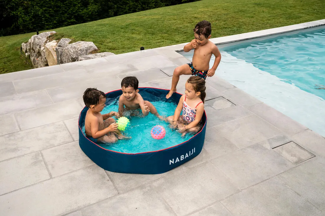 Swimming TIDIPOOL  120 cm kids paddling pool with waterproof carry bag - Blue