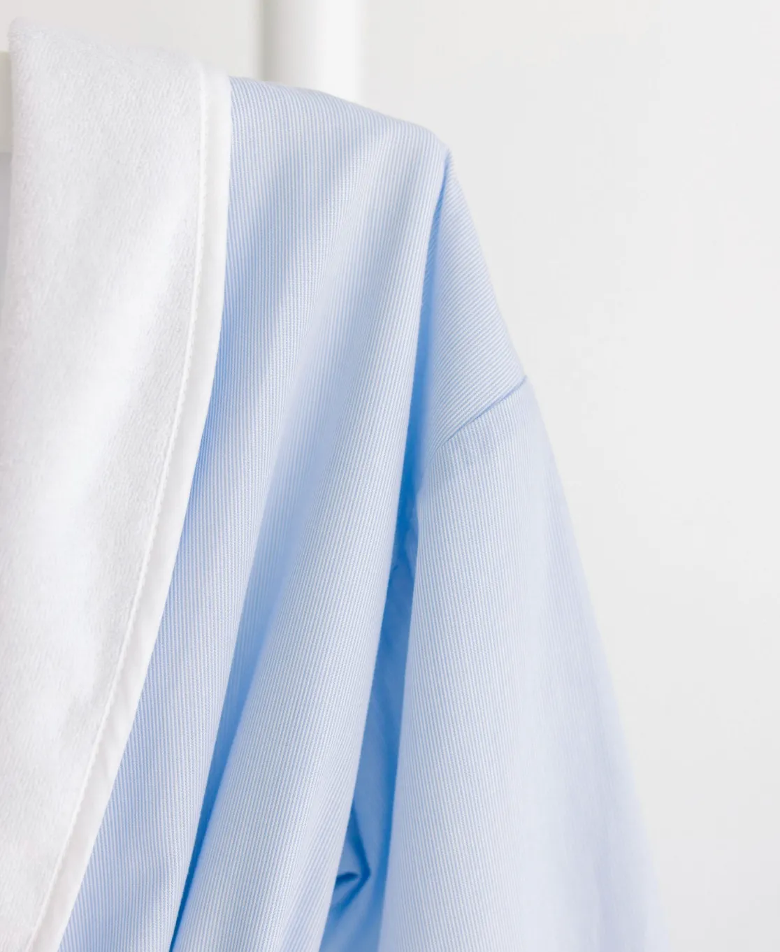 Terry Tots: Bathrobe – Blue Pinstripe