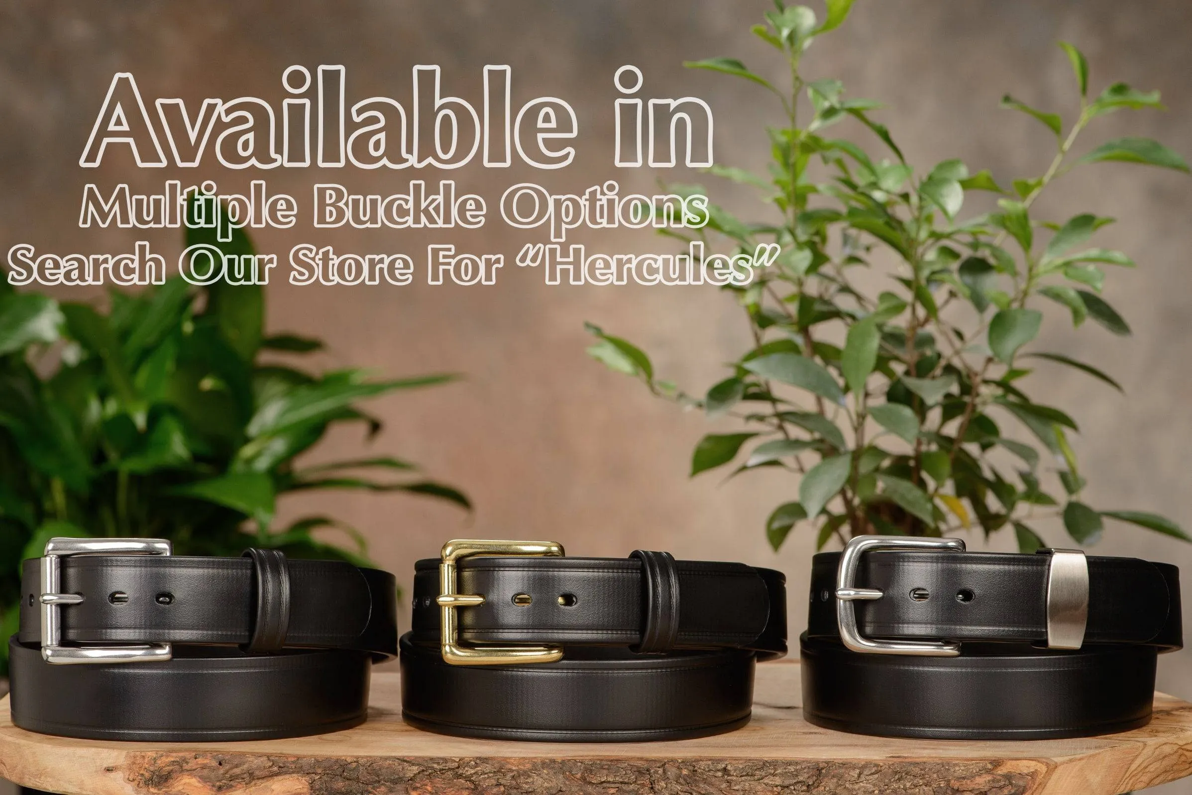 The Hercules Belt™ - Black Max Thick With Stainless Elongated Buckle And Keeper 1.50" (H510BK)