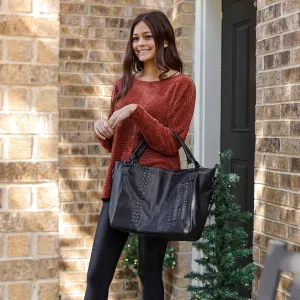The Oversized Essential Tote Bag in Black