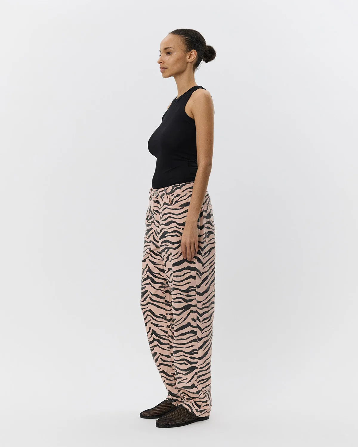 TOKYOSW ZEBRA JEANS - Light Rose