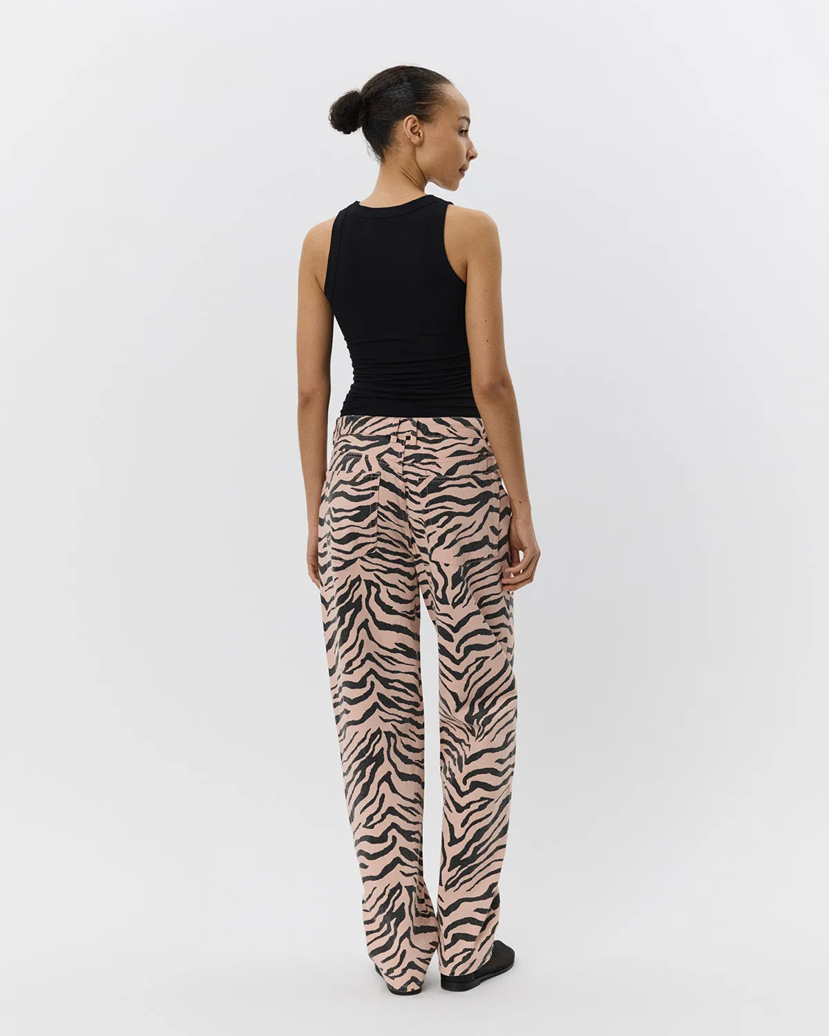 TOKYOSW ZEBRA JEANS - Light Rose