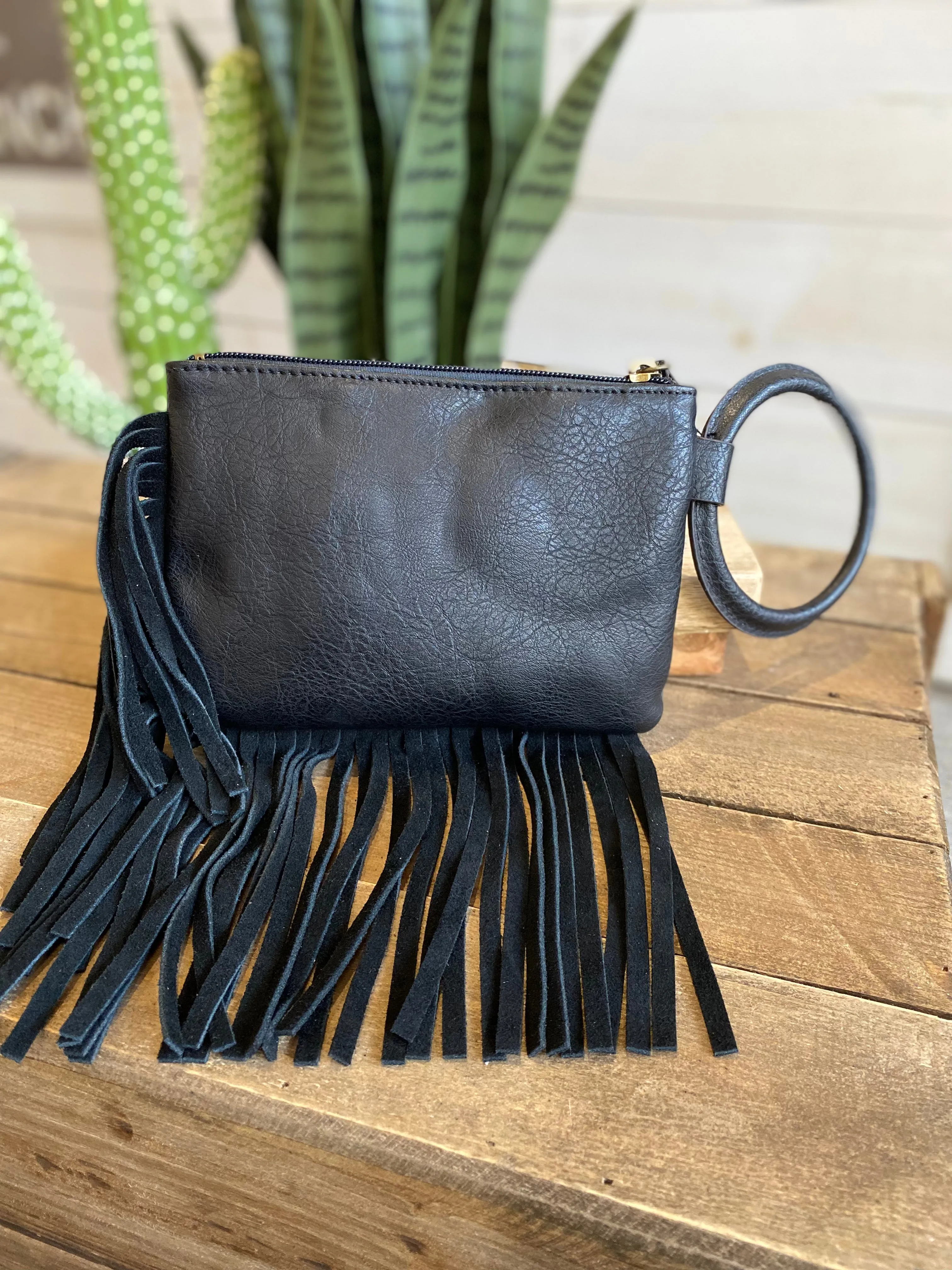Tony Lama Black Bangle Wristlet