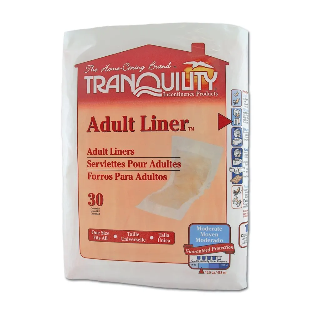 Tranquility Adult Liners 24"x9" (2078) Case/120 (4 bags of 30)