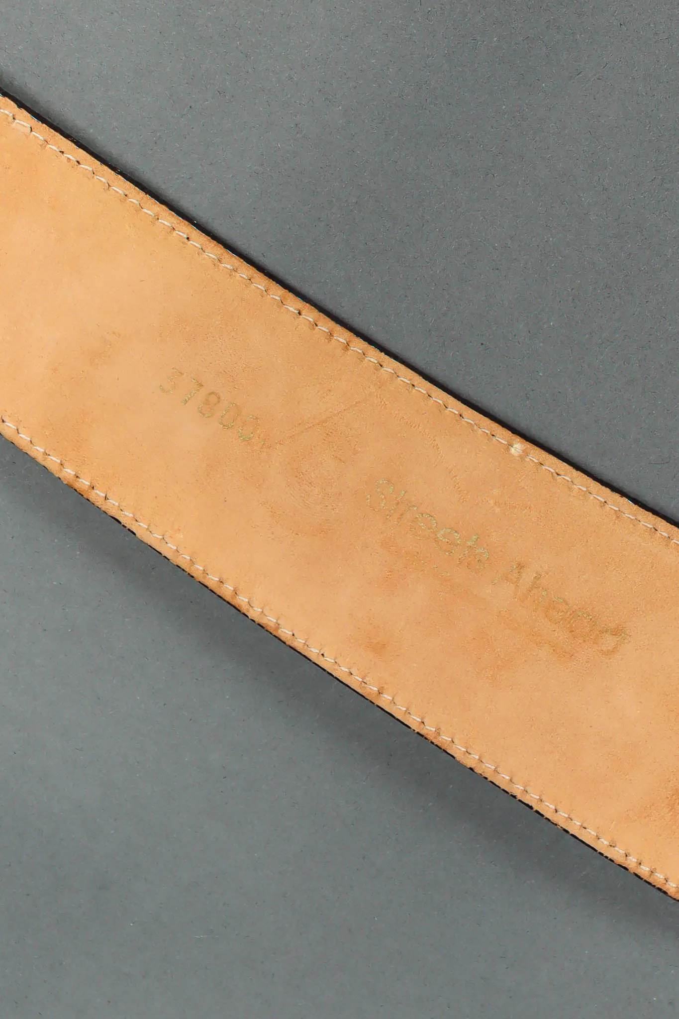 Triple Strap Leather Snap Belt