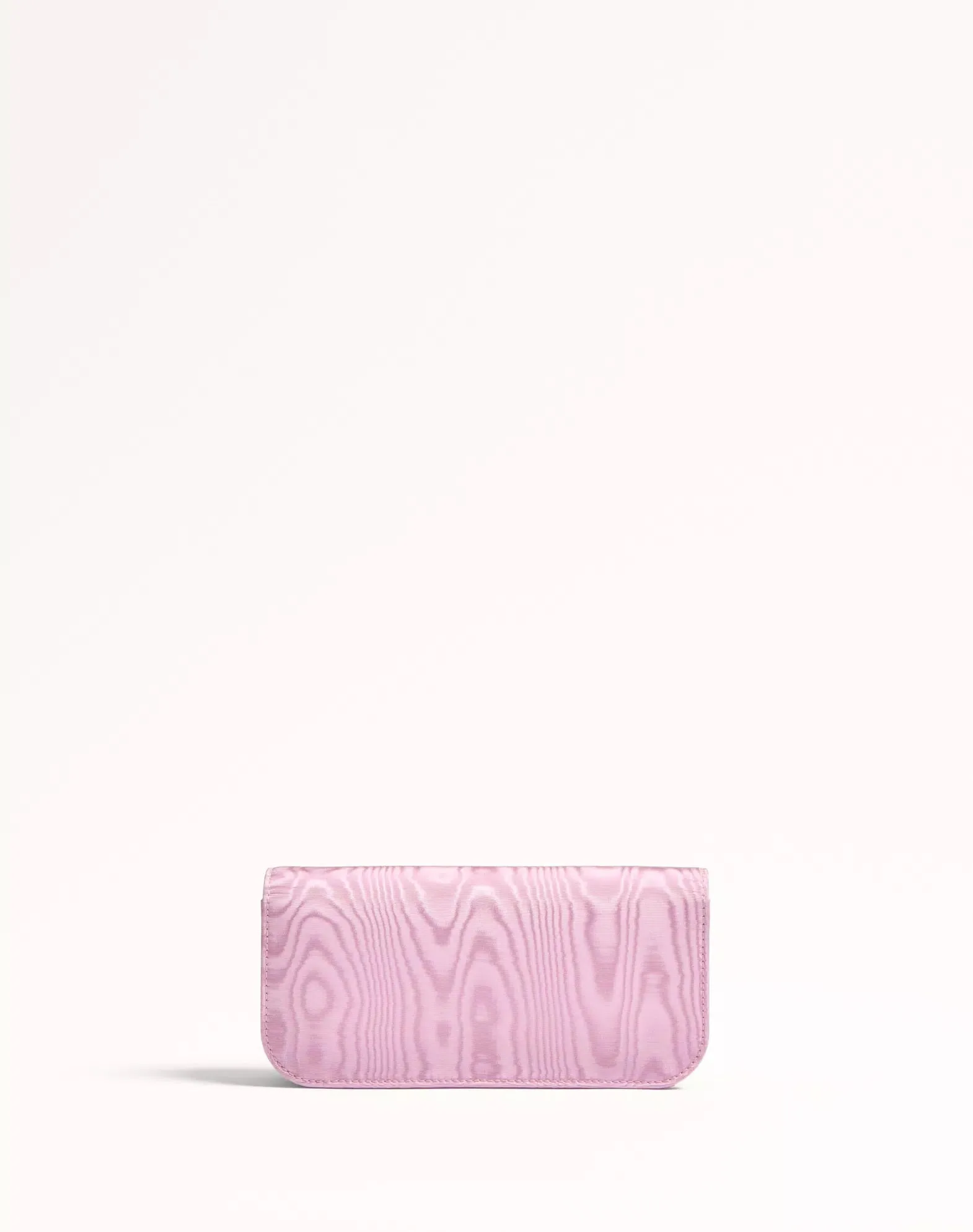 Valentino Garavani Locò Moiré Fabric Clutch With Jewel Logo