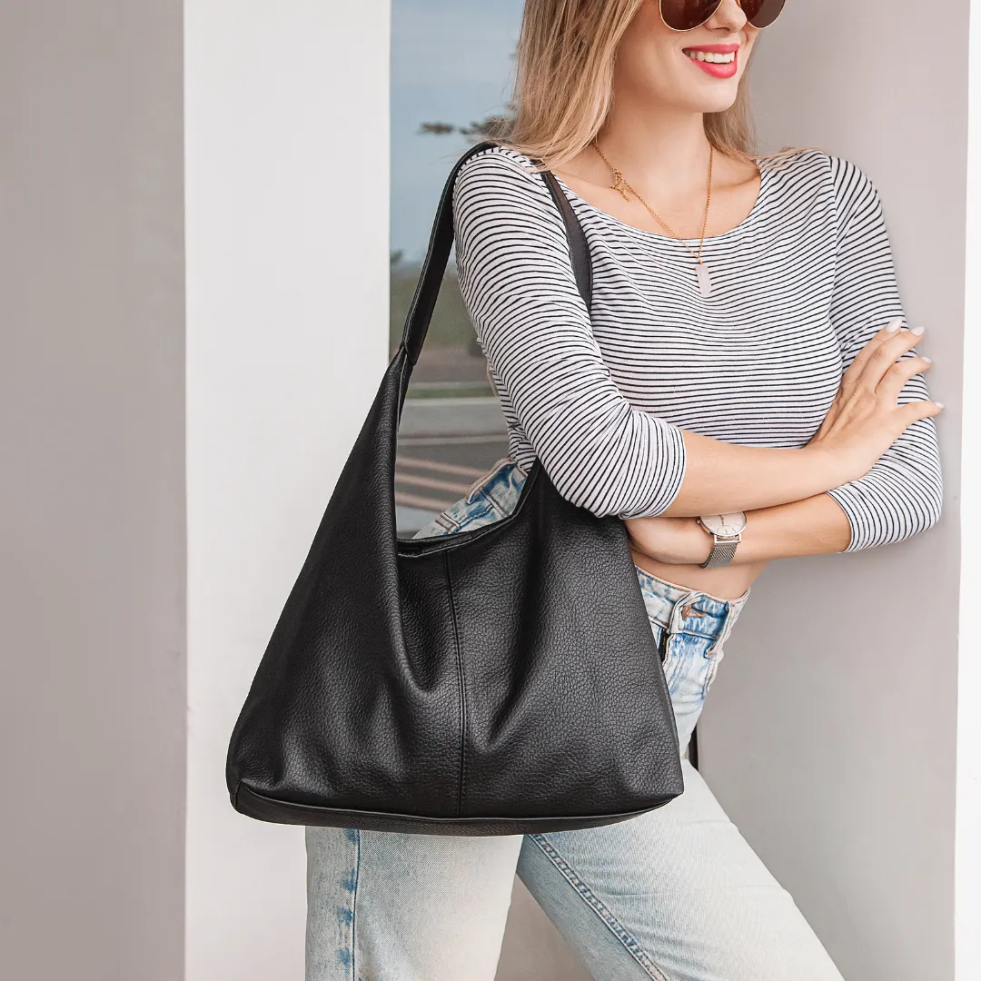 Vegan Leather Hobo Bag