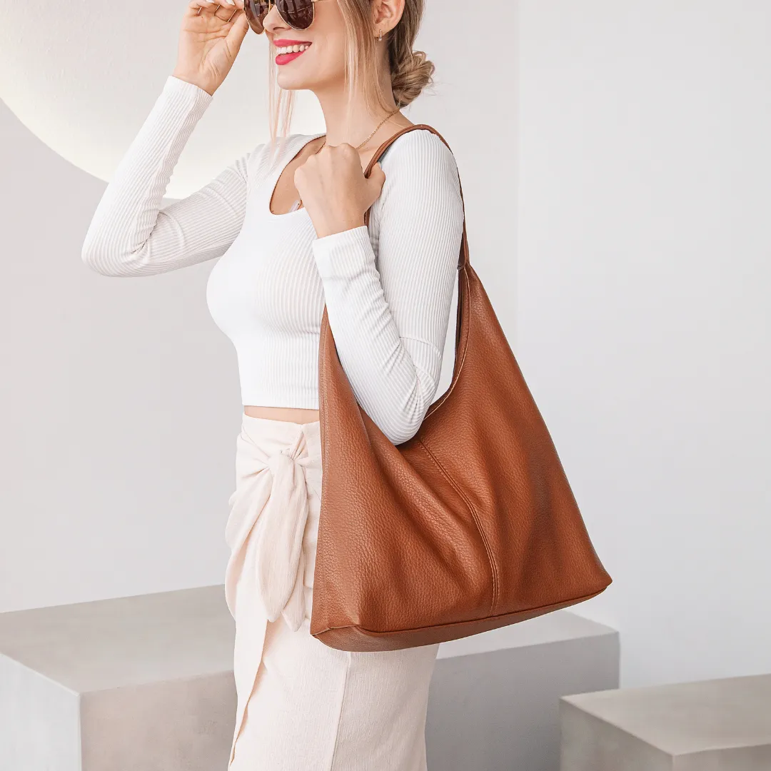Vegan Leather Hobo Bag