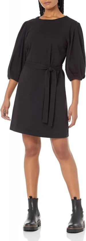 Velvet By Graham & Spencer Daisee Light Structure Cotton Puff Dress Black XL