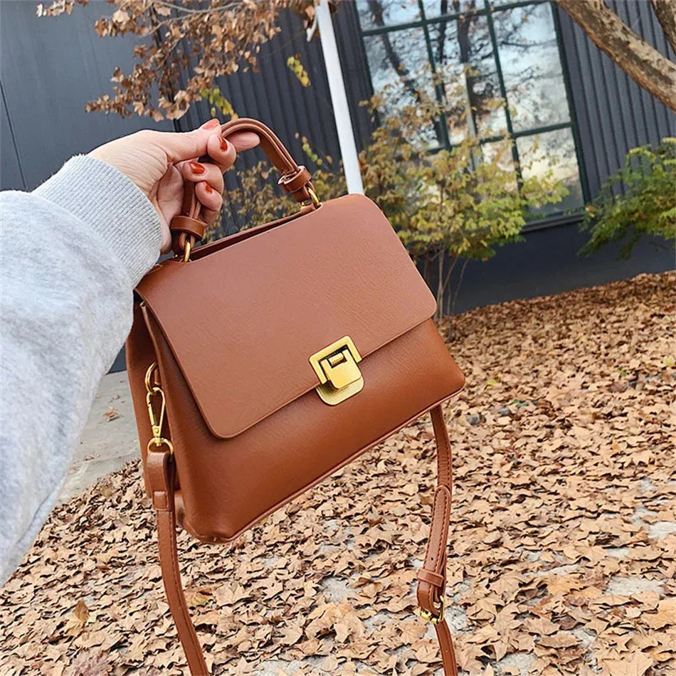 Vintage PU Leather Mini Shoulder Bag