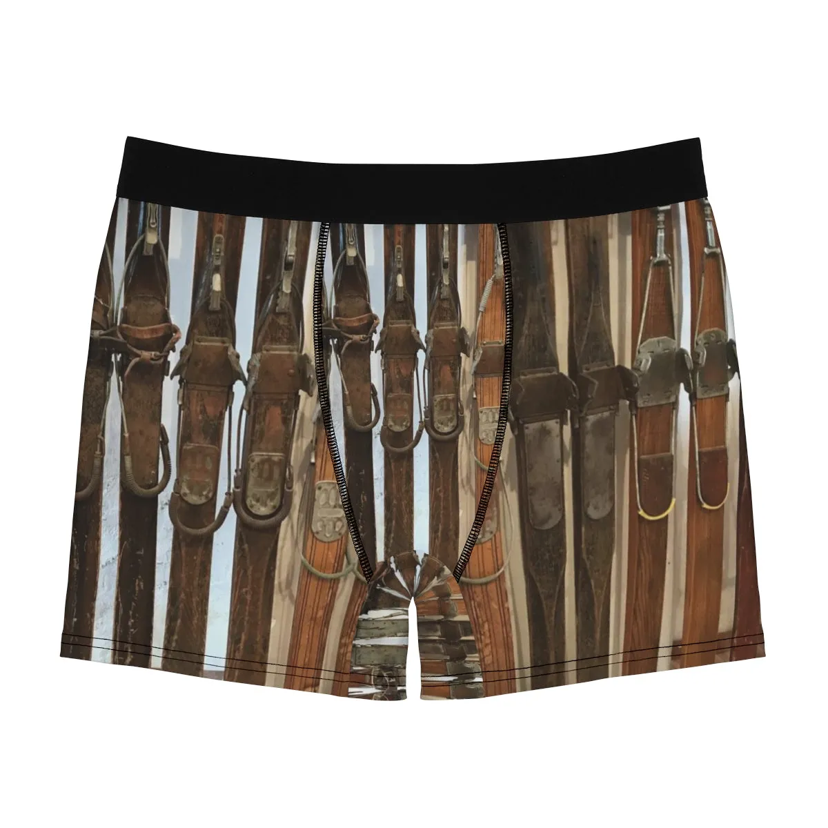 Vintage Wooden Skis - Men's Boxer Briefs