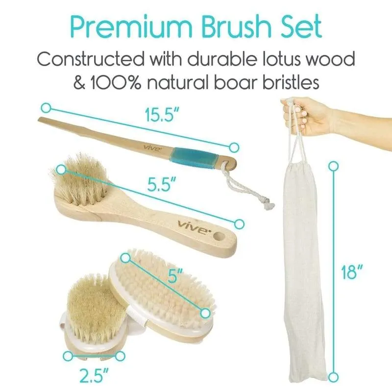 Vive Health Body Brush Set