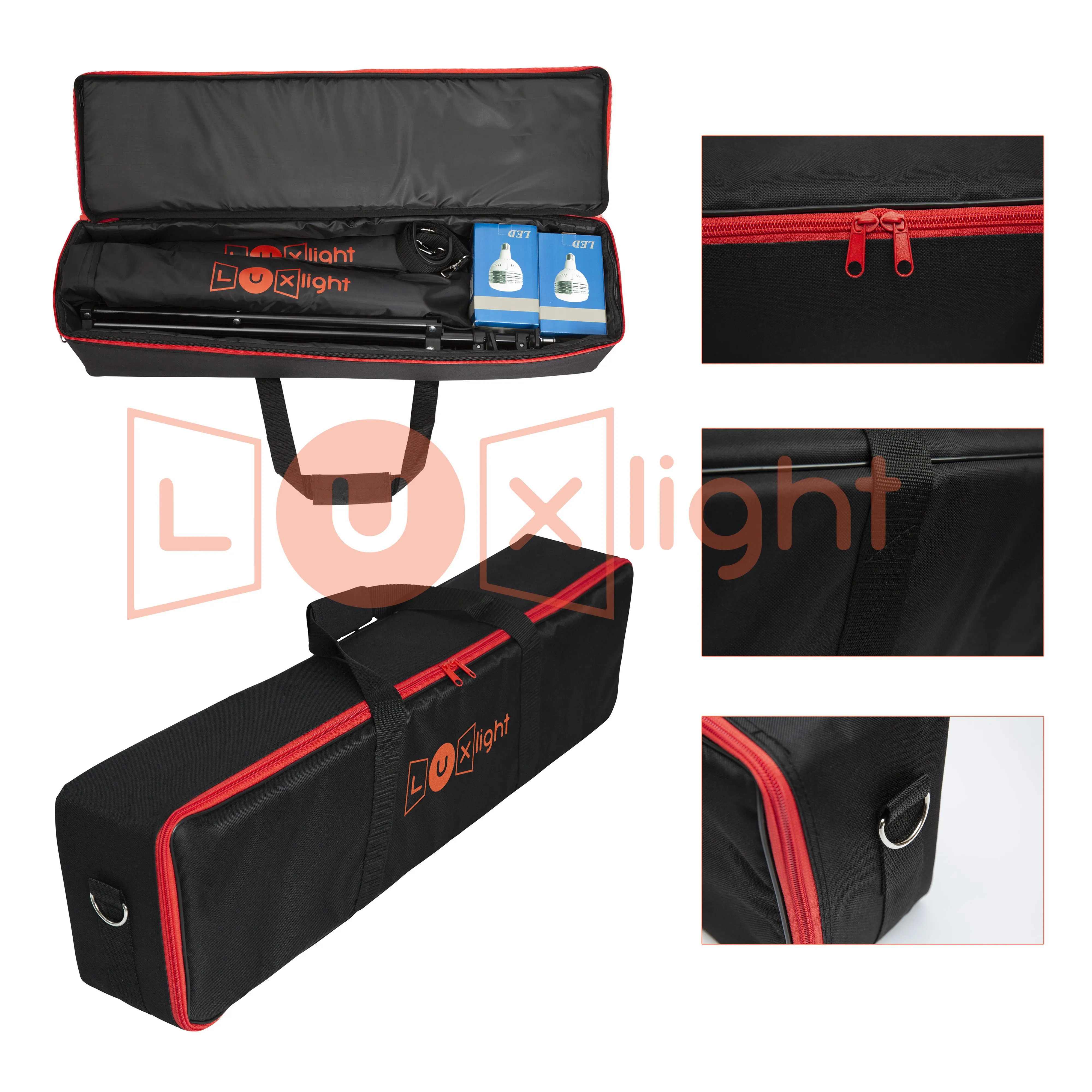 Vivid Pro Popup 2 Softbox LED Studio Lighting & Backdrop Support Kit | 8000lm CRI 92