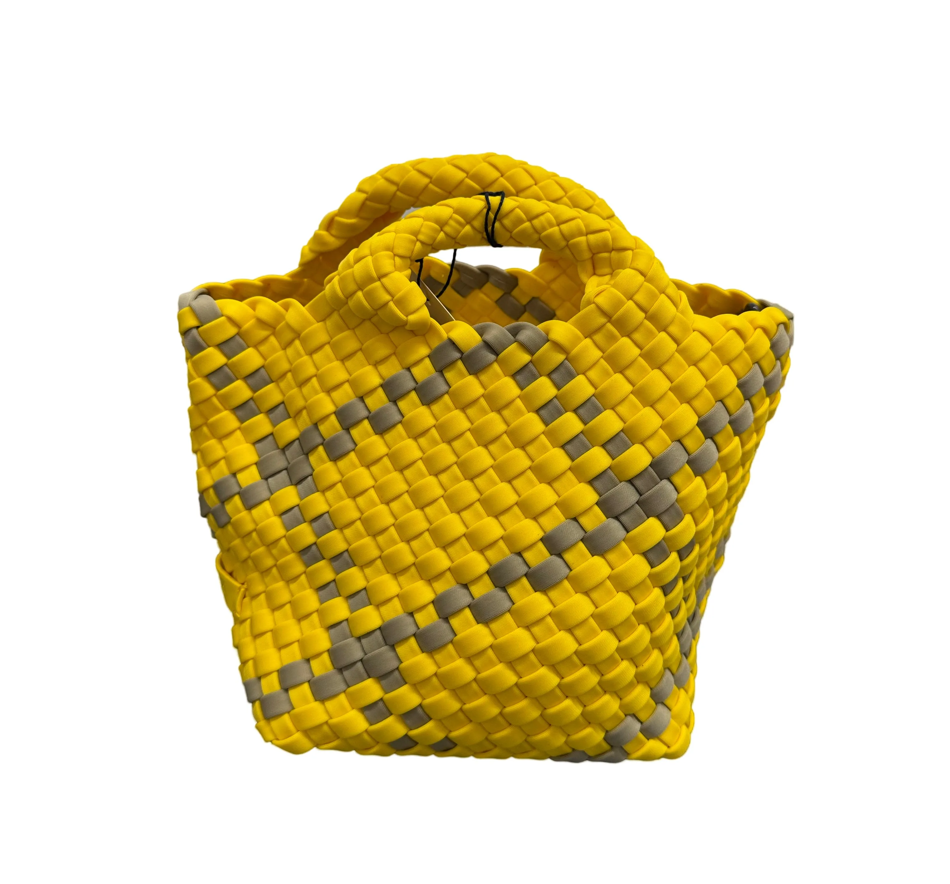 Waste Not St. Barths Petite Tote in Plaid Barbados