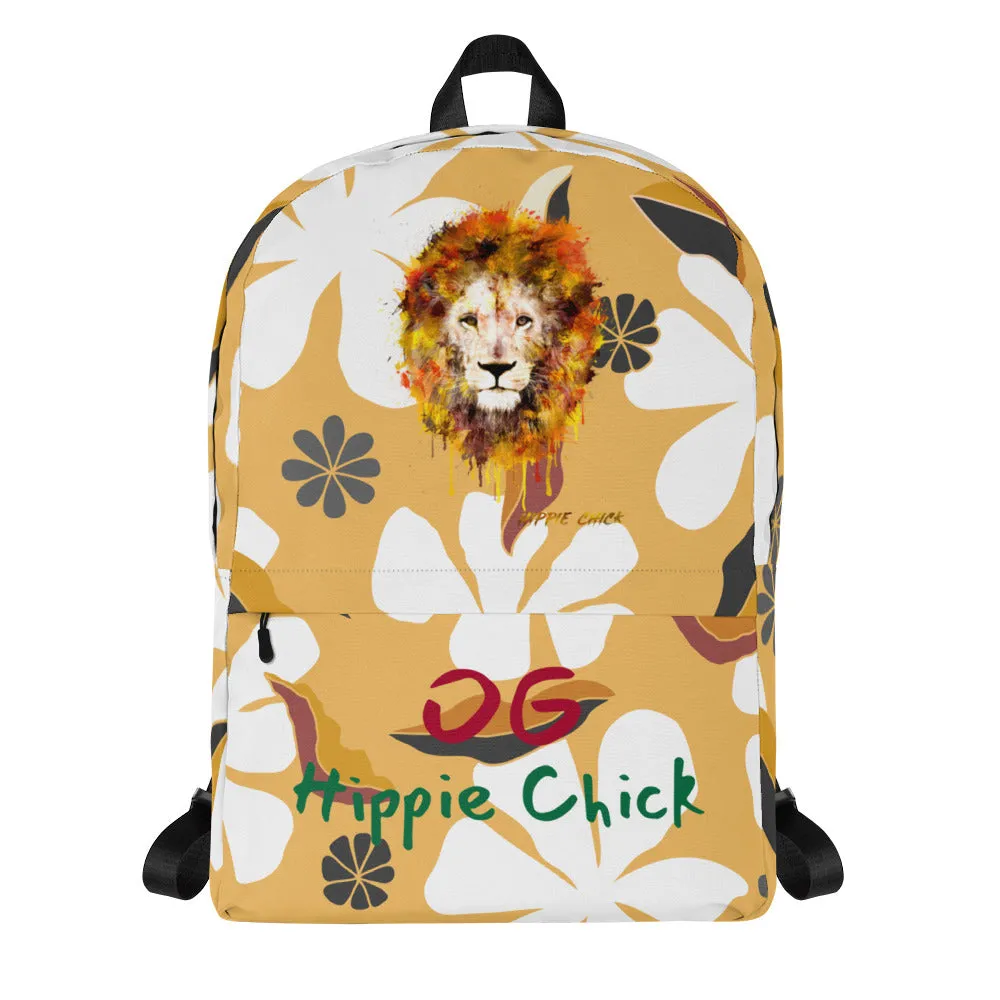 White Flowers Backpack - OG Hippie Chick