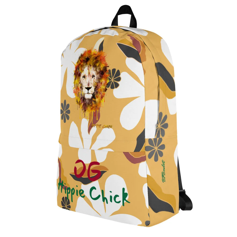 White Flowers Backpack - OG Hippie Chick