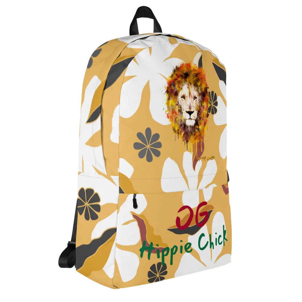 White Flowers Backpack - OG Hippie Chick
