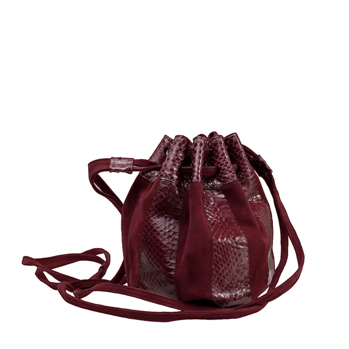 Wine Brigitte Bucket Bag Winter 2025 Reduced