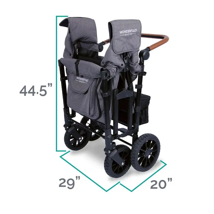 WonderFold W4 Luxe Quad Stroller Wagon