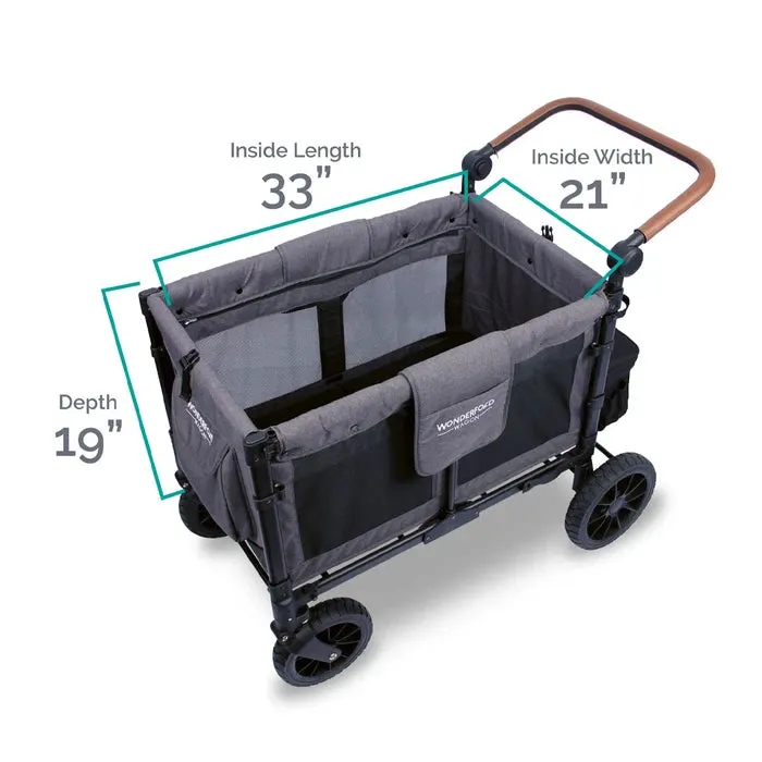 WonderFold W4 Luxe Quad Stroller Wagon